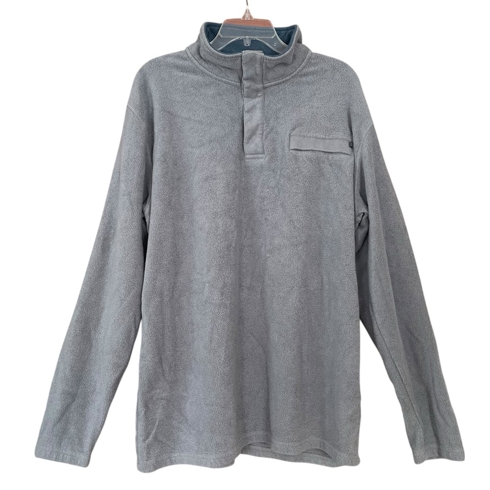 Free Fly Men’s Bamboo Fleece Polar Snap Pullover size XL